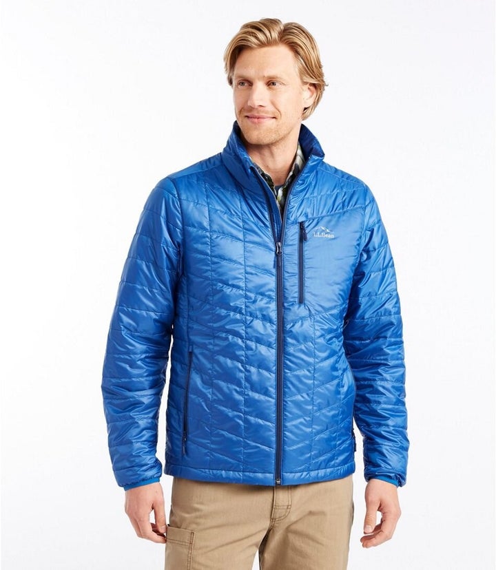 The <a href="https://fave.co/2T4idj3" target="_blank" rel="noopener noreferrer">PrimaLoft Packaway Jacket</a> has a completely recycled polyester shell and lining, plus Primaloft, which is a down-alternative insulation.