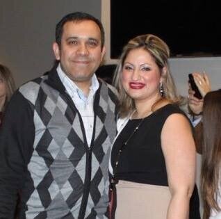 Ardalan Ebnoddin Hamidi and his partner Niloofar Razzaghi.