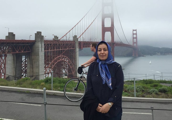 Shekoufeh Choupannejad, pictured here, died on the flight along with her two daughters.