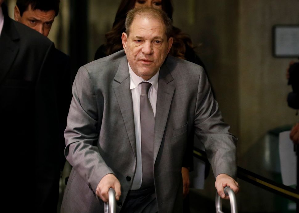 Film producer Harvey Weinstein arrives at New York Criminal Court for his sexual assault trial in New York City on Tuesday. 