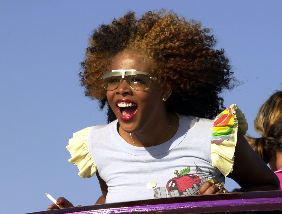 Kelis during Kelis Music Video Shoot at Am Pm Location Set in Northridge, California, United States. 