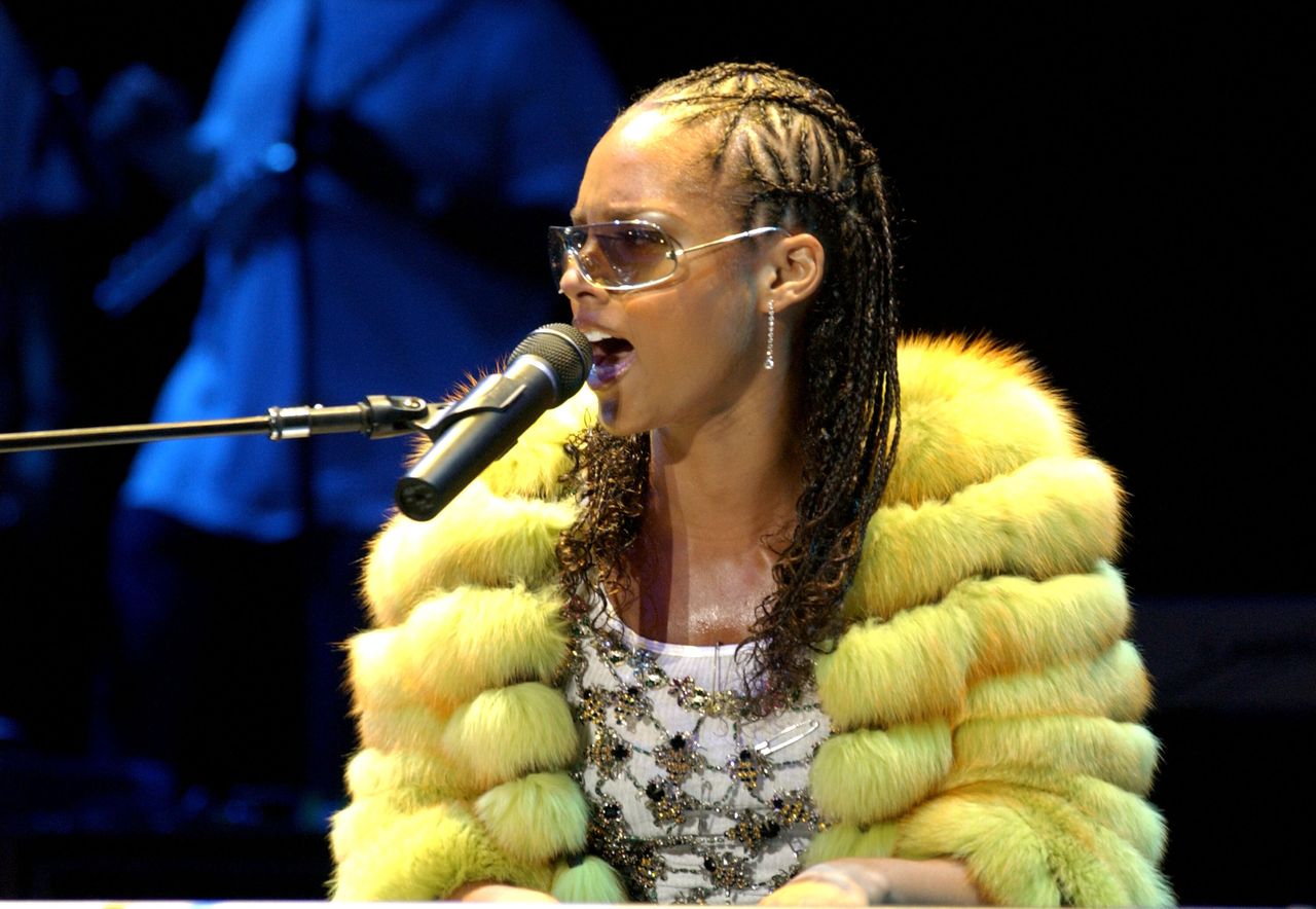 Alicia Keys during Alicia Keys In Concert At the Greek Theater at Greek Theater in Los Angeles, California, United States. 