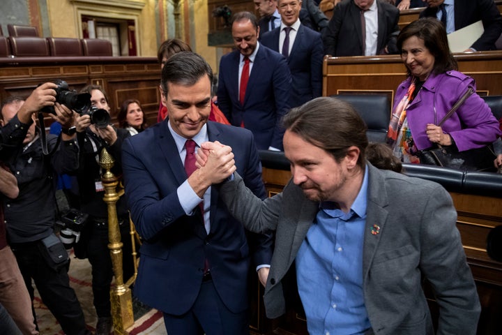 Pedro Sánchez y Pablo Iglesias.