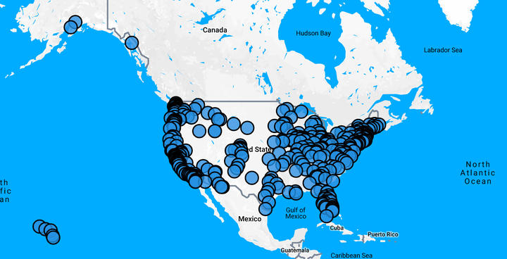 Demonstrations took place at hundreds of sites around the U.S. on Thursday to demand the de-escalation of tensions between America and Iran.