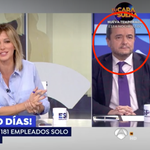 'Pillada' en directo a un colaborador de 'Espejo Público': ojo a su gesto cuando se percata de que le han