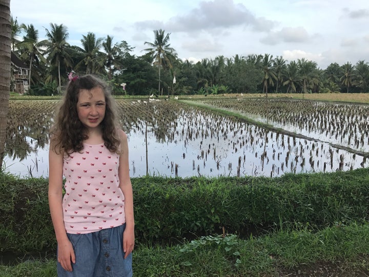 Nora Quoirin pictured on a previous family trip to Asia two years ago 