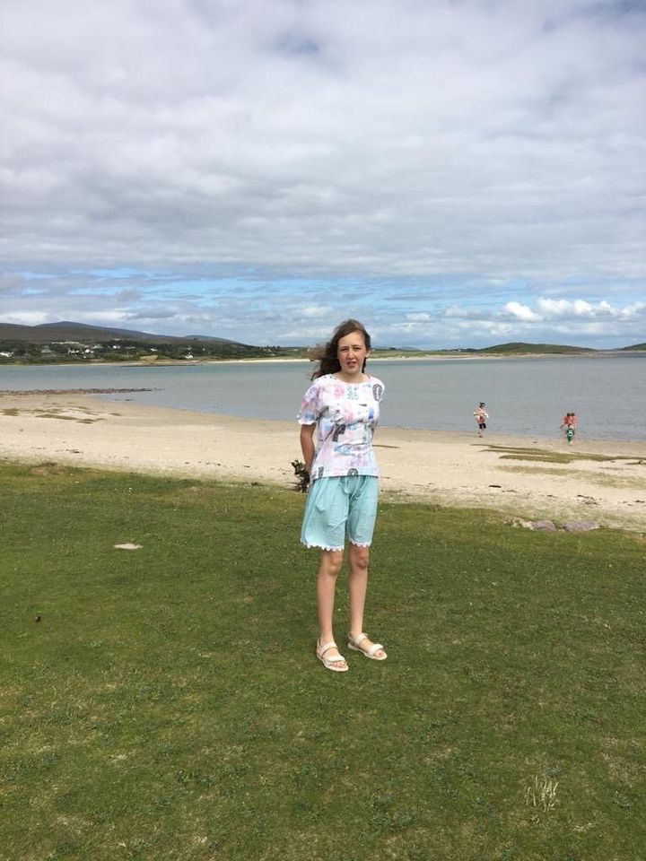 Nora Quoirin pictured on the west coast of Ireland in 2018 