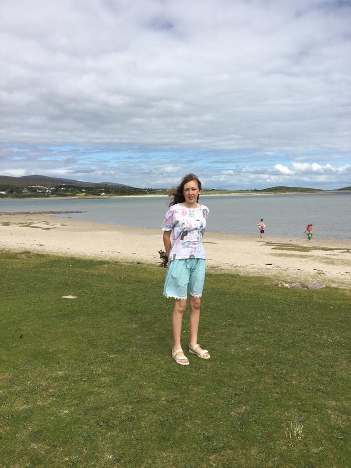 Nora Quoirin pictured on the west coast of Ireland in 2018 