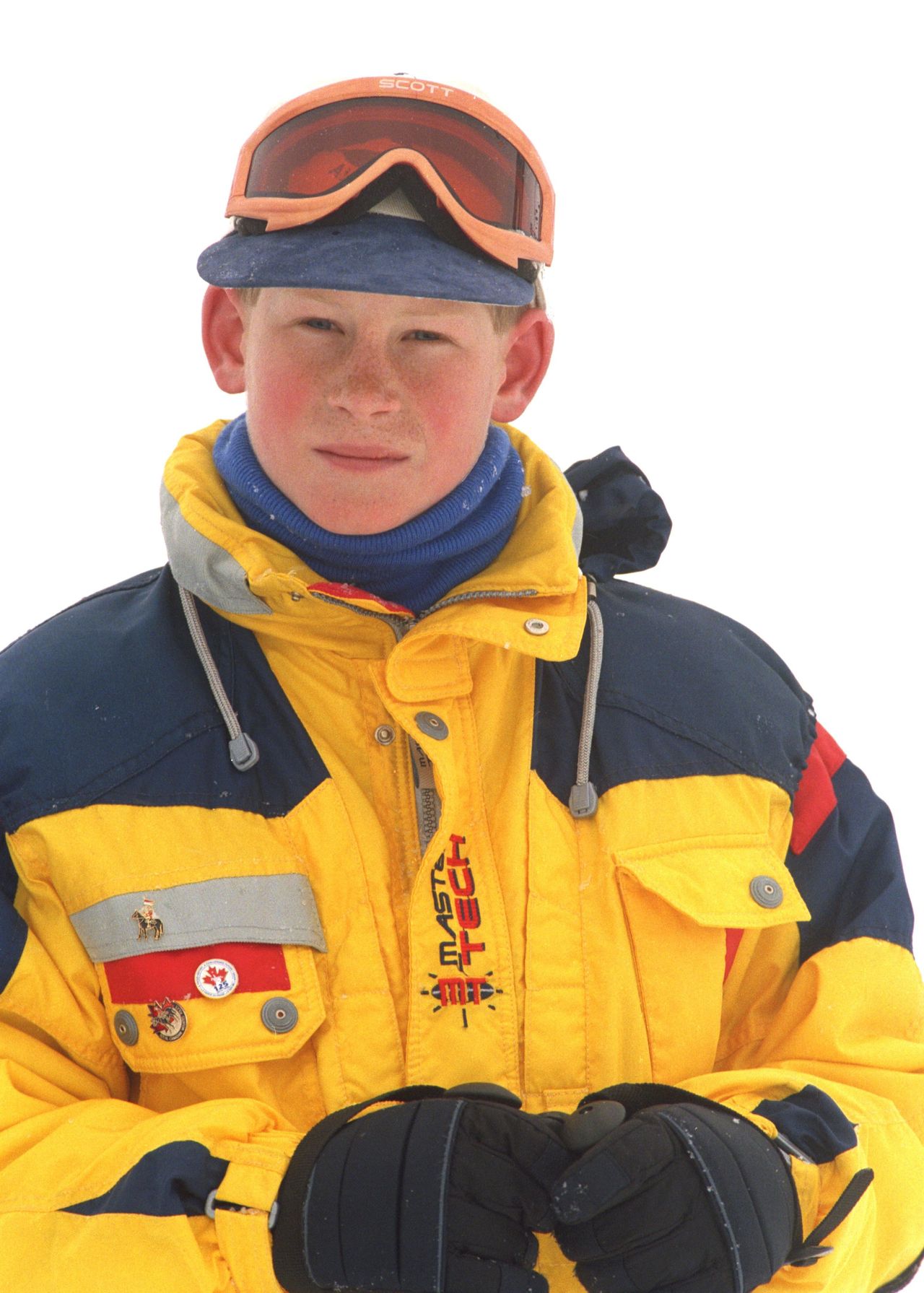 A young Prince Harry skiing In Whistler, B.C.