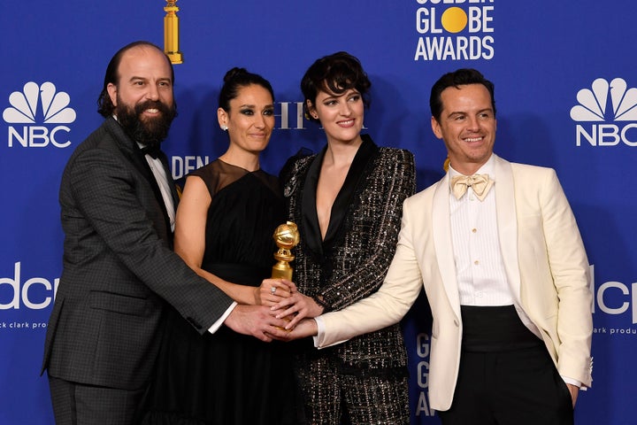 Waller-Bridge (second from right) with her "Fleabag" castmates Brett Gelman, Sian Clifford and Andrew Scott. 