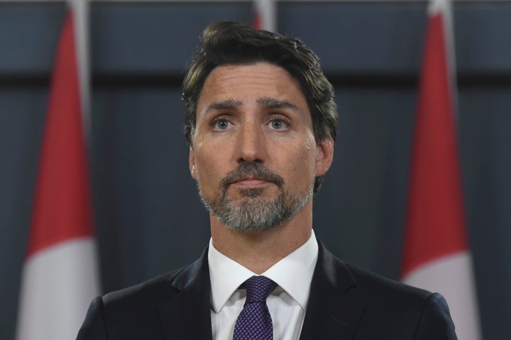 Justin Trudeau holds a news conference updating the Iran plane crash in Ottawa on Jan. 9, 2020. 
