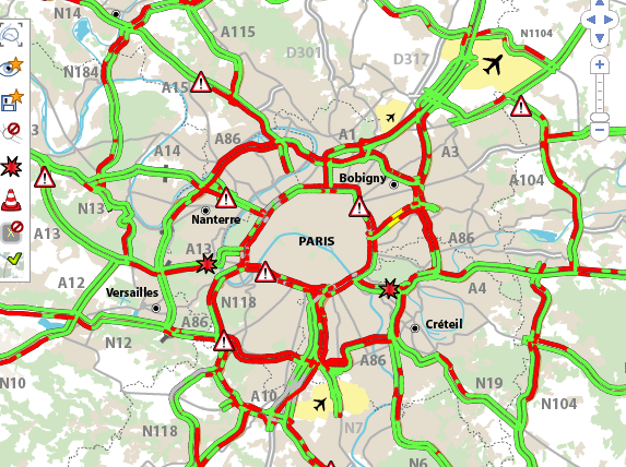 carte bouchon paris En Île de France, le retour des bouchons noirs ce lundi | Le HuffPost carte bouchon paris En Île de France, le retour des bouchons noirs ce lundi | Le HuffPost