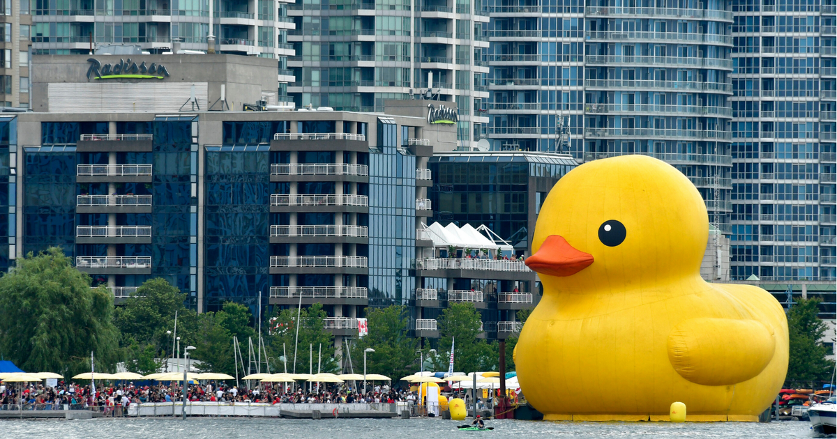 Giant Rubber Duck Returns To Canada For Toronto Redpath Waterfront Festival Huffpost Canada