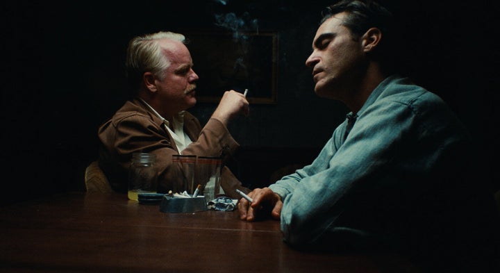 Philip Seymour Hoffman and Joaquin Phoenix in "The Master."