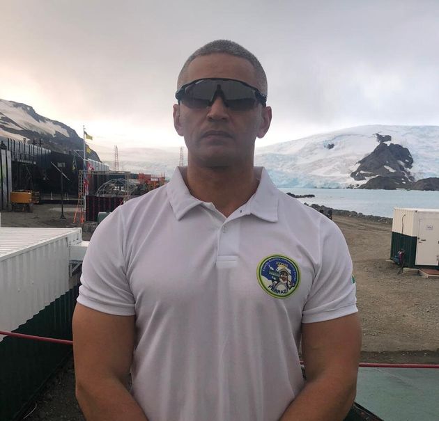 Capitão de Fragata Luciano de Assis Luiz, 41 anos, chefe do atual grupo de base da Estação Antártica Comandante Ferraz. 