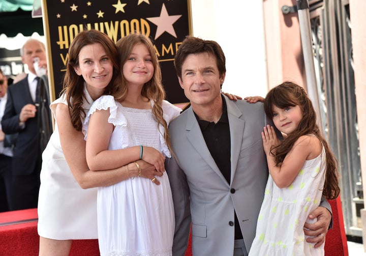 Amanda Anka, Francesca Bateman, Jason Bateman and Maple Bateman attend the ceremony honoring him with a star on the Hollywood Walk of Fame on July 26, 2017, in Hollywood, California.