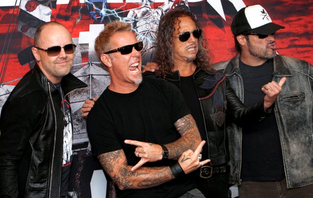 Members of the band Metallica, from left to right: Lars Ulrich, James Hetfield, Kirk Hammett and Robert Trujillo. They donated $750,000 to fight the fires in Australia.