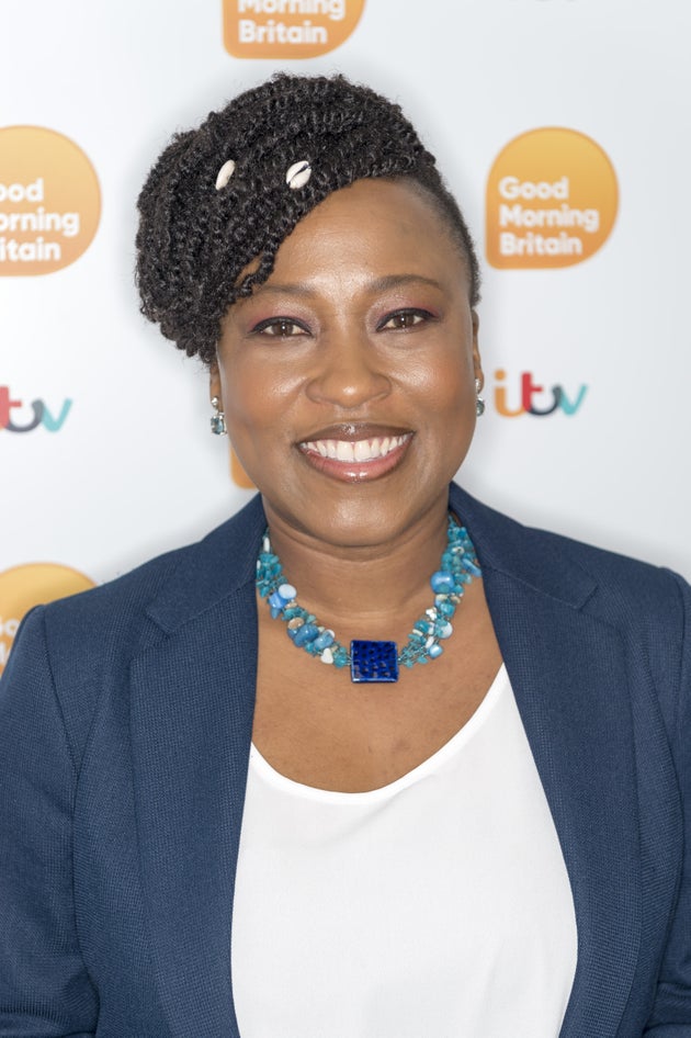 Dr Shola Mos-Shogbamimu backstage at Good Morning Britain