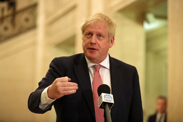 Boris Johnson said the government was "working very hard" to do what it could to help Flybe 