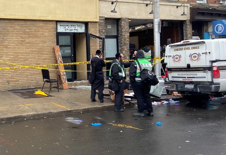 A photograph captures the scene the day after an hours-long gun battle with two shooters at a kosher market in Jersey City, New Jersey, U.S., December 11, 2019.