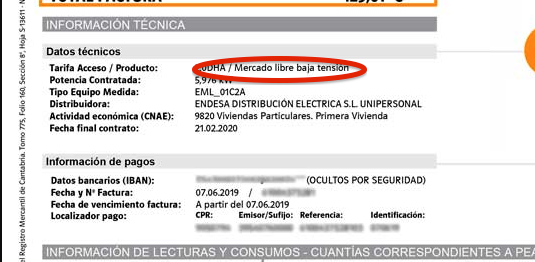 factura luz