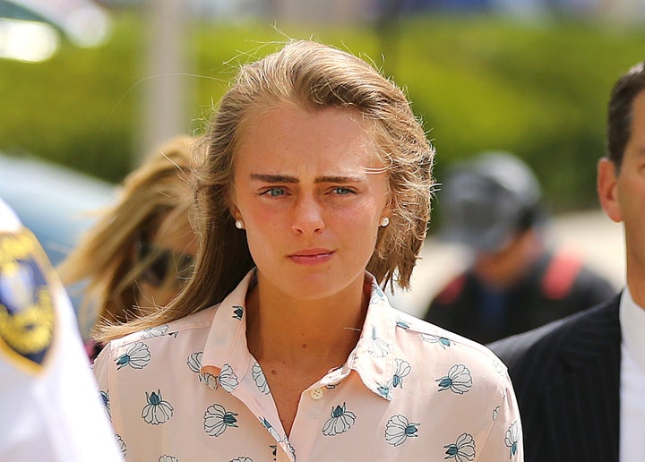 Michelle Carter, seen during her trial, was convicted of involuntary manslaughter for encouraging 18-year-old Conrad Roy