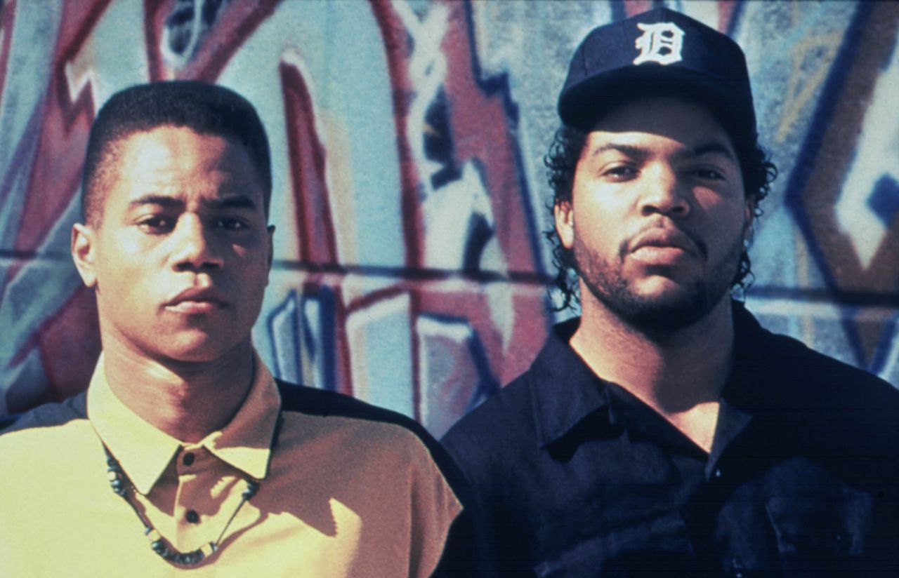 Ice Cube and Cuba Gooding Jr. in “Boyz N the Hood.”