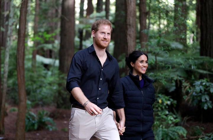 The Duke and Duchess of Sussex take a quiet hike in New Zealand during their royal tour.