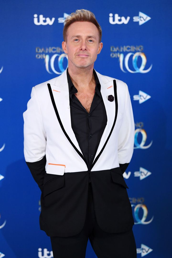Ian "H" Watkins at the Dancing On Ice red carpet launch last year