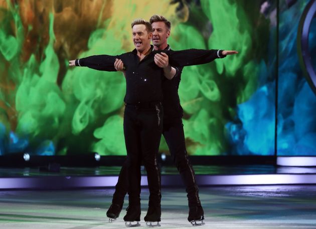 H and Matt during their first routine of the series