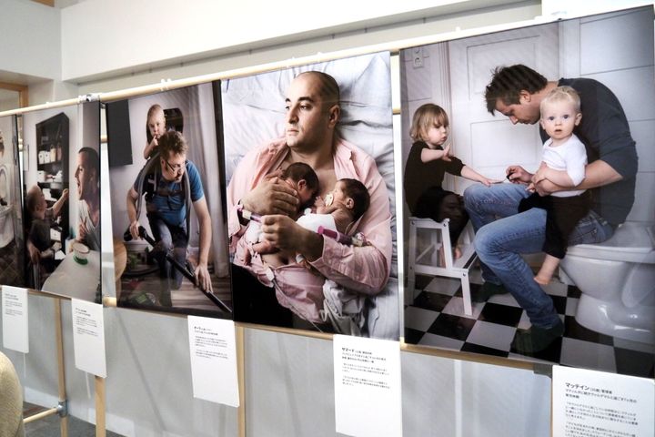 写真展『スウェーデンのパパたち』（1月15日、スウェーデン大使館）