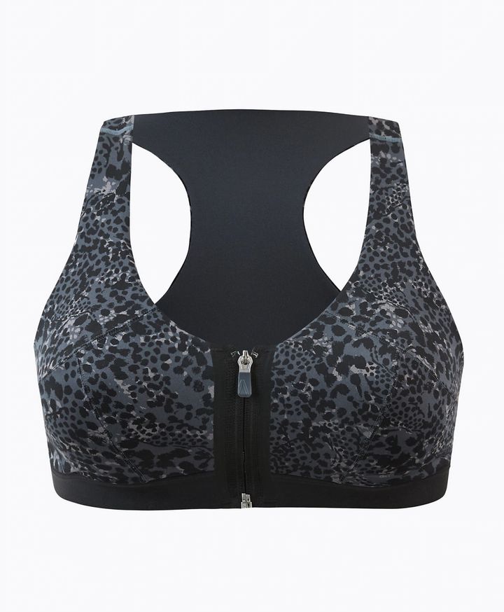 Extra High Impact Zip Front Sports Bra A-G, Marks & Spencer