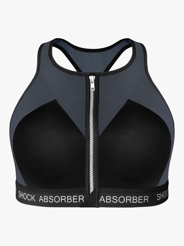 Shock Absorber Infinity Power Sports Bra, Slate Grey, John Lewis