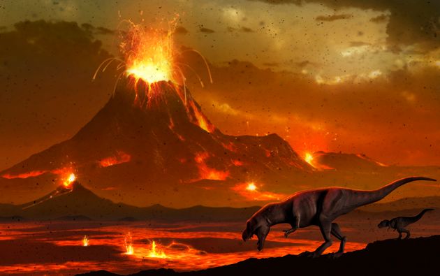 Les éruptions volcaniques en Inde ne seraient pas à l'origine de l'extinction des dinosaures,...