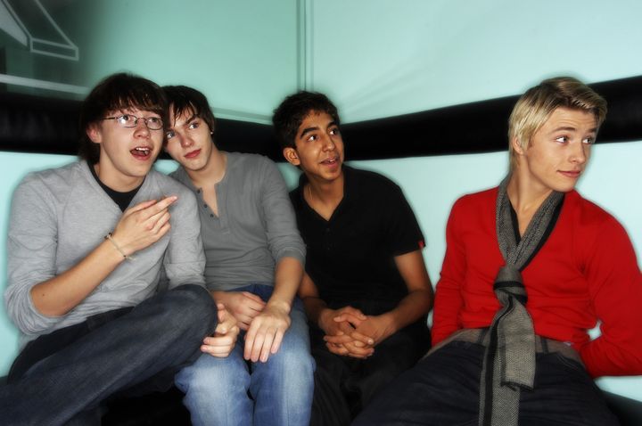 The cast of Skins pictured in 2007