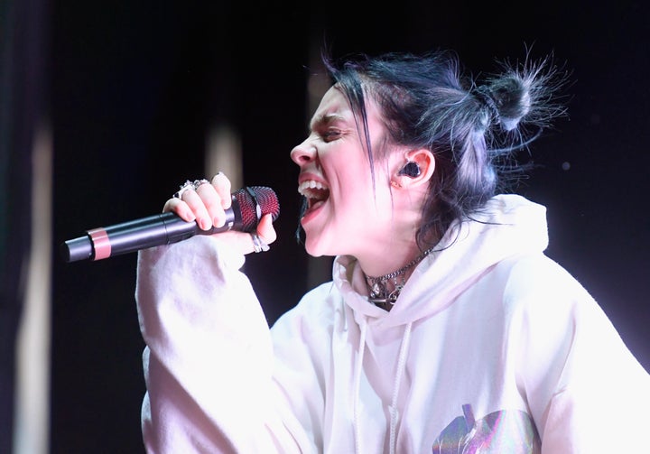 Billie Eilish en el Coachella en 2019.