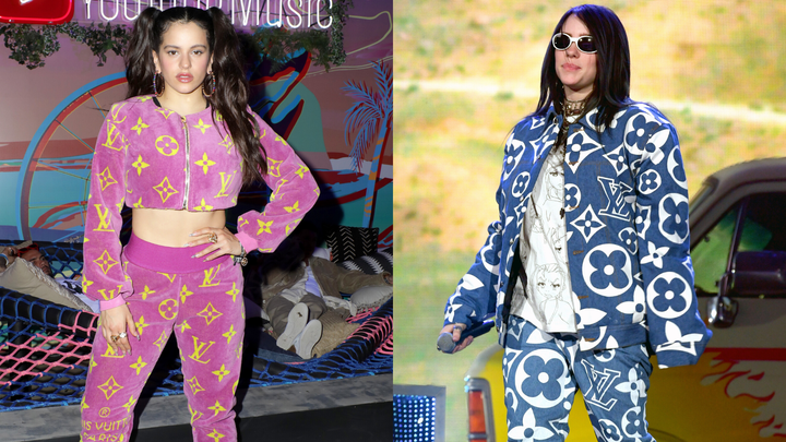 Rosalía, a la izquierda. Billie Eilish, a la derecha.