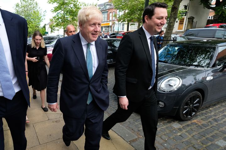Tees Valley mayor Ben Houchen with Boris Johnson