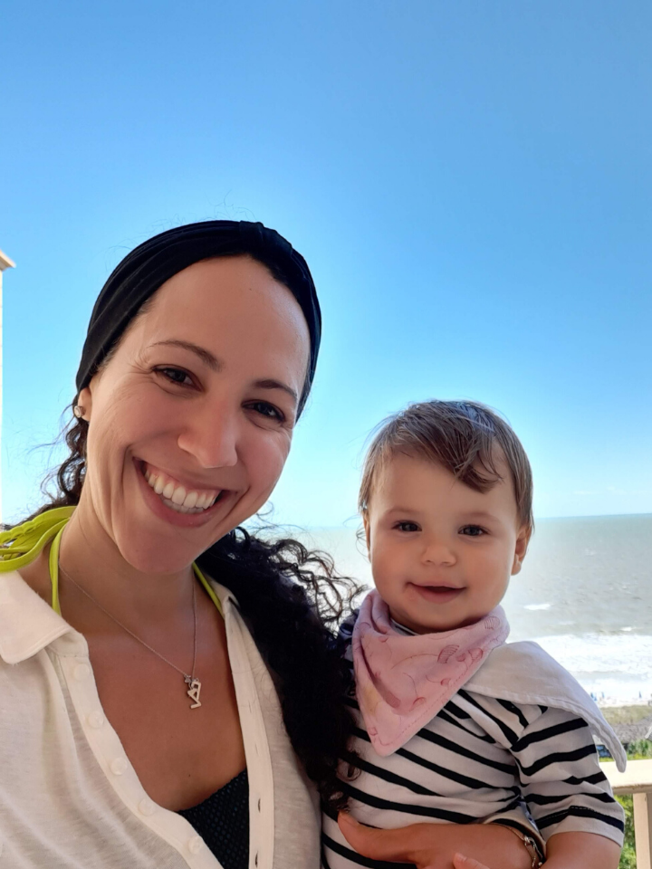 Rachel Jimenez-Katsman and her daughter, Zoe.