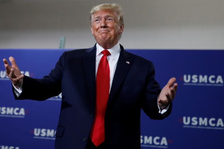 President Donald Trump is counting on the new USMCA trade agreement to provide a major political victory, but Americans are greeting it with a tolerant shrug, according to a new HuffPost/YouGov poll.