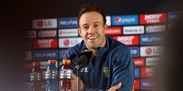 South Africa's captain AB de Villiers speaks to the media ahead of their 2015 Cricket World Cup semi final match against South Africa at Eden Park in Auckland on March 23, 2015.Â AFP PHOTO / Michael Bradley (Photo credit should read MICHAEL BRADLEY/AFP/Getty Images)