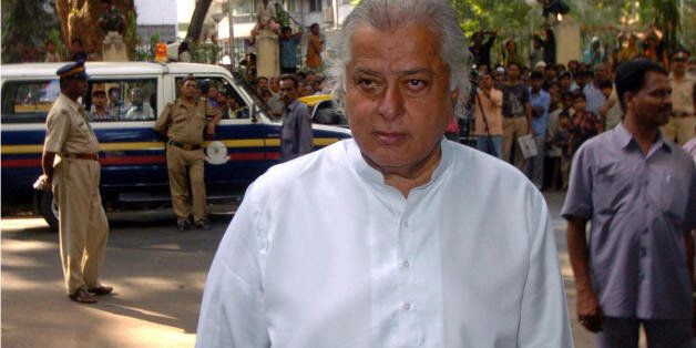 MUMBAI, INDIA: Former Indian film star Shashi Kapoor ( who has acted in several Merchant-Ivory movies) arrives to pay respect to noted film producer and director Ismail Merchant, in Mumbai 28 May 2005. Merchant, famous for such blockbusters as 'In Custody', 'A Room With A View' and 'Howard's End', passed away in a London hospital 25 May. Merchant born in Bombay on 25 December 1936 and educated in the West teamed up with director James Ivory in 1961 to form the acclaimed 'Merchant-Ivory Productions', initially to make English-language theatrical features in India for the international market. A man of many talents, Merchant was also a renowned chef and author of several cookbooks, including 'Ismail Merchants Indian Cuisine'. AFP PHOTO/ Indranil MUKHERJEE (Photo credit should read INDRANIL MUKHERJEE/AFP/Getty Images)