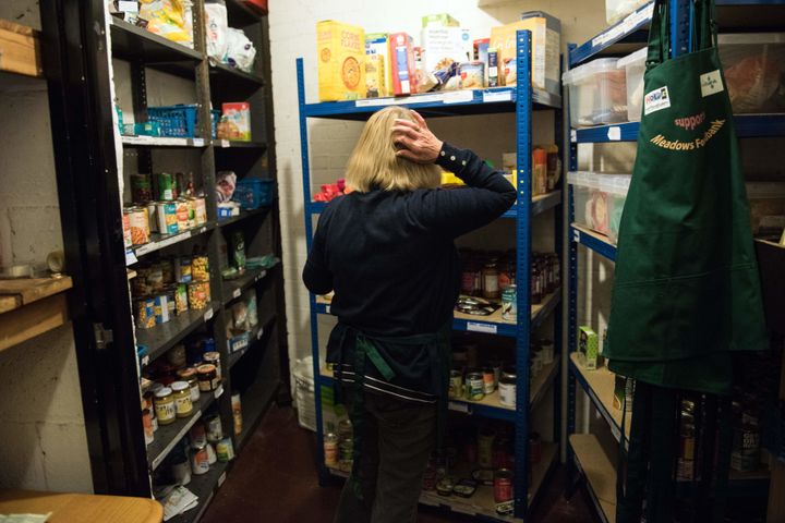It may be the highest seat of power in the country, but Westminster Palace is still just half a mile from a foodbank.