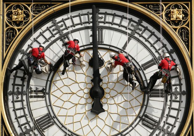 Clock tower repairs