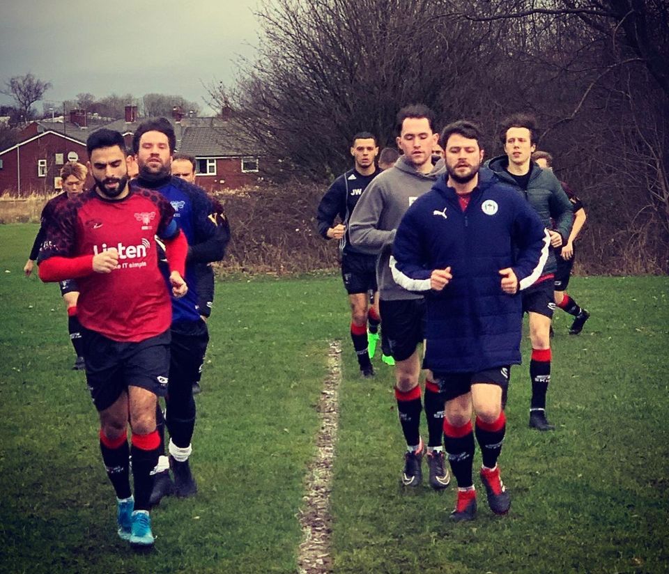 Village Manchester FC players in training 