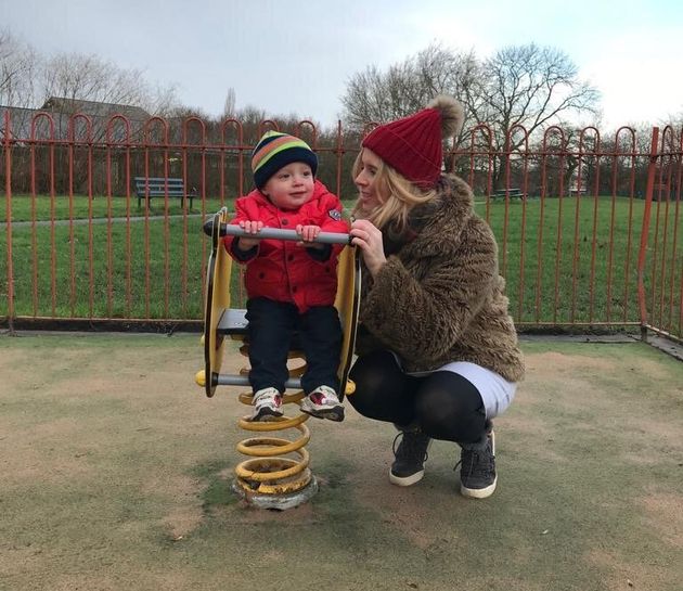 Oonagh, 34, and her son Oscar, 2