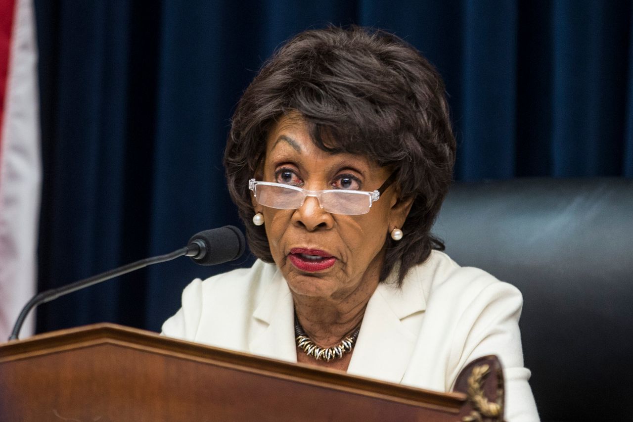 WASHINGTON, DC - APRIL 09: House Financial Services Committee Chairman First elected to Congress in 1990, Rep. Maxine Waters (D-Calif.) is chair of the powerful House Financial Services Committee.