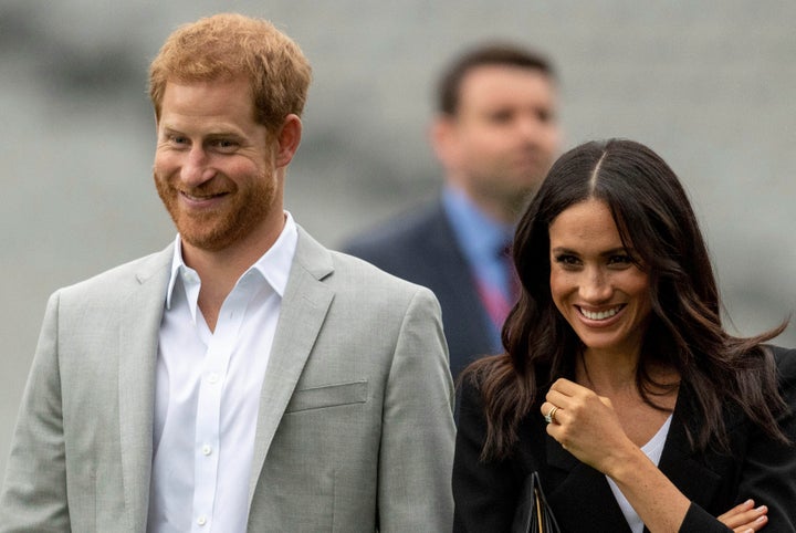 Prince Harry and Meghan, the Duke and Duchess of Sussex, intend to step back from their duties and responsibilities as senior members of the British Royal Family. They are pictured here in Dublin on July 11, 2018.