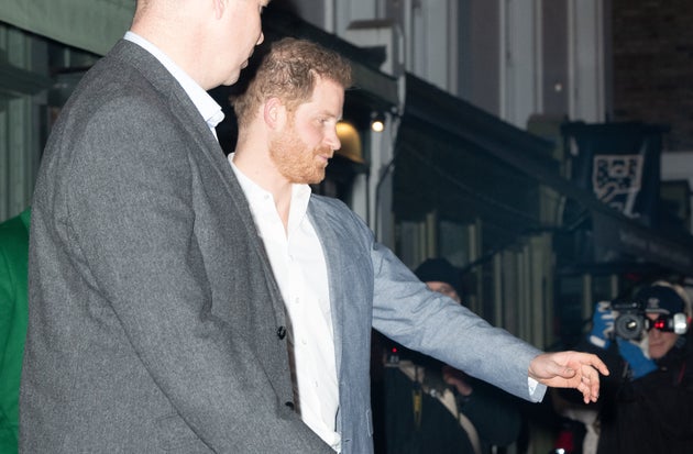 The Duke of Sussex leaves the Ivy Chelsea Garden in London after a private dinner for his charity Sentebale.