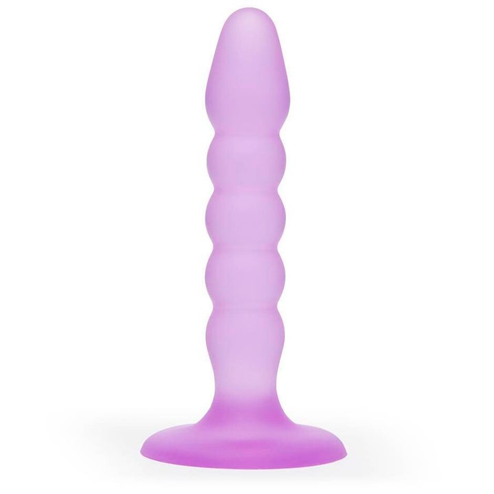 BASICS Ribbed Anal Starter Dildo 5 Inch, Love Honey